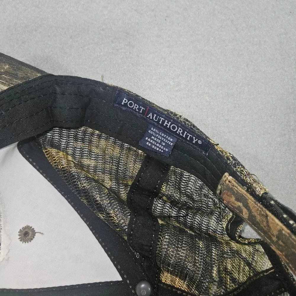 Port Authority VTG Cossitt Concrete Trucker Hat Camo Mesh Back Cap Sz OSFA